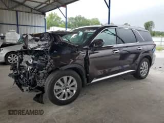 2024 Hyundai Palisade SEL с VIN KM8R24GE5RU787765, выставлен на аукционе Copart как лот 68962185 с пробегом 12 122 миль миль и Списание • Salvage title. История ставок и продаж доступна на DreamBid. Изображение 1.