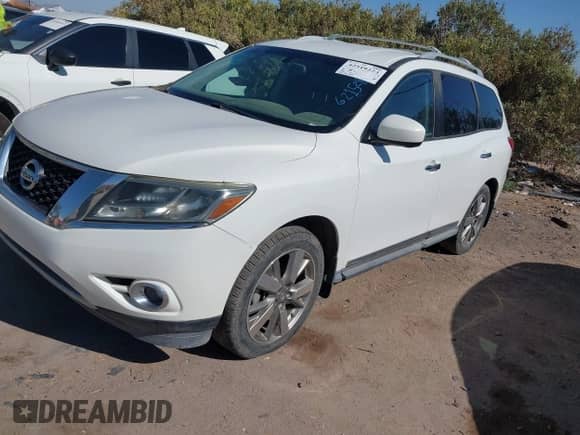 2013 Nissan Pathfinder SV with VIN 5N1AR2MM7DC621528, listed as a IAAI auction lot 42519223 with 107,933 mi miles and . Bid and sale history available at DreamBid. Image 2.