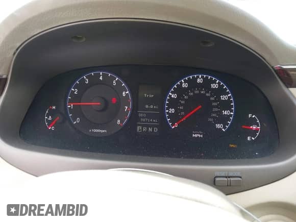 2009 Hyundai Azera GLS with VIN KMHFC46D79A349906, listed as a IAAI auction lot 41999587 with 98,714 mi miles and . Bid and sale history available at DreamBid. Image 7.