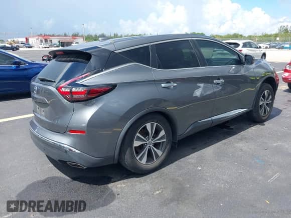 2020 Nissan Murano S with VIN 5N1AZ2AJ0LN121403, listed as a IAAI auction lot 42596039 with 37,710 mi miles and . Bid and sale history available at DreamBid. Image 4.