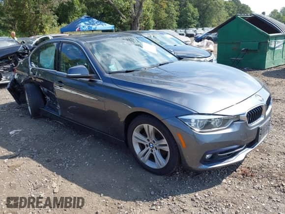 2018 BMW 3 Series 330i xDrive with VIN WBA8D9G56JNU67826, listed as a IAAI auction lot 43261191 with 49,856 mi miles and . Bid and sale history available at DreamBid. Image 1.