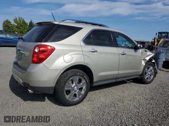 2013 Chevrolet Equinox LTZ with VIN 2GNFLGE38D6426908, listed as a Copart auction lot 61593335 with 76,562 mi miles and Salvage title. Bid and sale history available at DreamBid. Image 3.