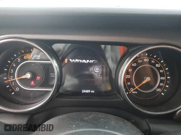 2023 Jeep Wrangler Sport with VIN 1C4HJXDG1PW618533, listed as a Copart auction lot 56345355 with 24,489 mi miles and Non repairable. Bid and sale history available at DreamBid. Image 9.