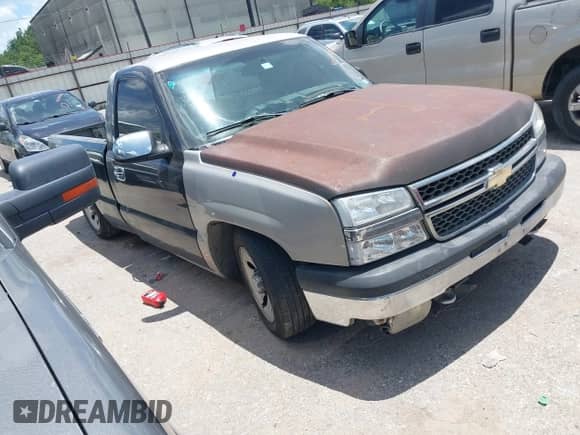 2005 Chevrolet Silverado 1500 Work Truck with VIN 1GCEC14X45Z206936, listed as a IAAI auction lot 42774445 with Not provided miles and . Bid and sale history available at DreamBid. Image 1.