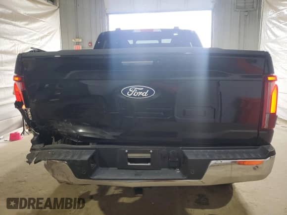 2024 Ford F-150 Lariat with VIN 1FTFW5L83RKE25818, listed as a Copart auction lot 64980445 with 13,717 mi miles and Salvage title. Bid and sale history available at DreamBid. Image 6.