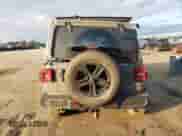 2021 Jeep Wrangler Unlimited Sahara High Altitude with VIN 1C4HJXEG0MW671105, listed as a Copart auction lot 74175244 with 51,610 mi miles and Salvage title. Bid and sale history available at DreamBid. Image 6.