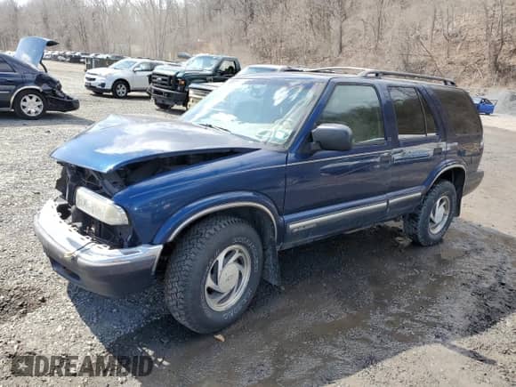 2000 Chevrolet Blazer LS with VIN 1GNDT13W3Y2372762, listed as a Copart auction lot 50689125 with 219,526 mi miles and Salvage title. Bid and sale history available at DreamBid. Image 1.