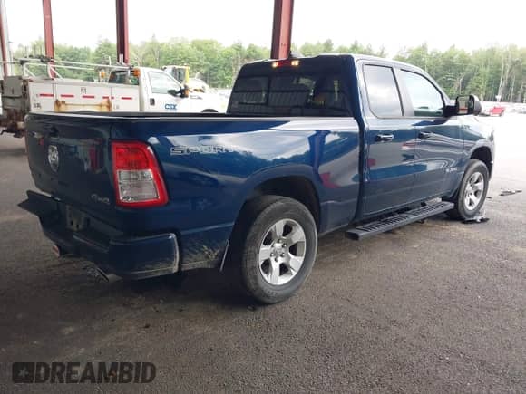 2022 Ram 1500 Big Horn with VIN 1C6SRFBT1NN177103, listed as a IAAI auction lot 42590326 with 28,337 mi miles and . Bid and sale history available at DreamBid. Image 4.