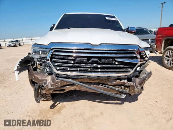 2022 Ram 1500 Longhorn with VIN 1C6SRFKTXNN136629, listed as a Copart auction lot 63790485 with 55,911 mi miles and Clean title. Bid and sale history available at DreamBid. Image 5.