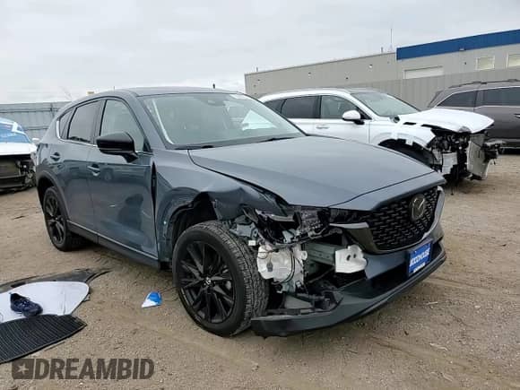 2023 Mazda CX-5 S Carbon Edition with VIN JM3KFBCM2P0120370, listed as a Copart auction lot 70955025 with 20,539 mi miles and Salvage title. Bid and sale history available at DreamBid. Image 14.