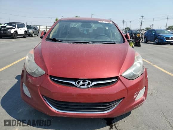 2013 Hyundai Elantra GLS with VIN KMHDH4AE9DU715896, listed as a Copart auction lot 65072405 with 176,945 mi miles and Salvage title. Bid and sale history available at DreamBid. Image 5.
