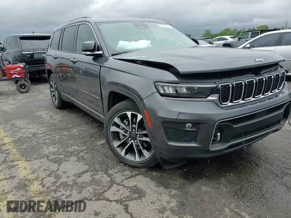 2022 Jeep Grand Cherokee Overland with VIN 1C4RJKDG2N8514545, listed as a Copart auction lot 56715055 with 53,272 mi miles and Salvage title. Bid and sale history available at DreamBid. Image 14.