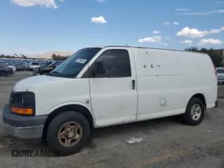 2008 Chevrolet Express Cargo с VIN 1GCFG15X081187084, выставлен на аукционе Copart как лот 59730225 с пробегом 138 385 миль миль и Списание • Salvage title. История ставок и продаж доступна на DreamBid. Изображение 1.