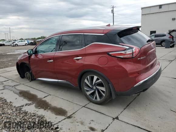 2015 Nissan Murano Platinum with VIN 5N1AZ2MHXFN277980, listed as a Copart auction lot 70699105 with 145,319 mi miles and Salvage title. Bid and sale history available at DreamBid. Image 2.