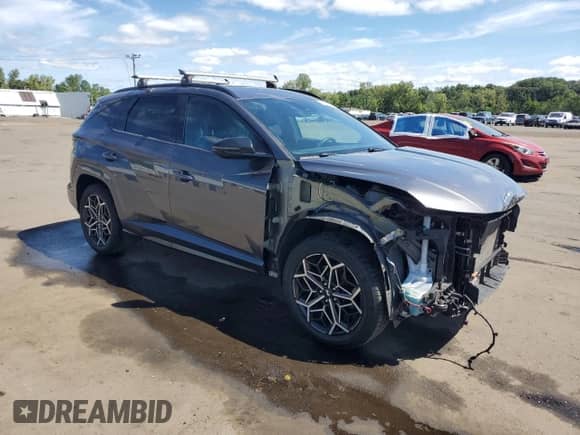 2022 Hyundai Tucson N Line z VIN KM8JFCAE5NU098775, wystawiony jako Copart lot #68469765 z przebiegiem 61 049 mil mil oraz Szkoda całkowita • Salvage title. Historia ofert i sprzedaży dostępna na DreamBid. Obrazek 4.