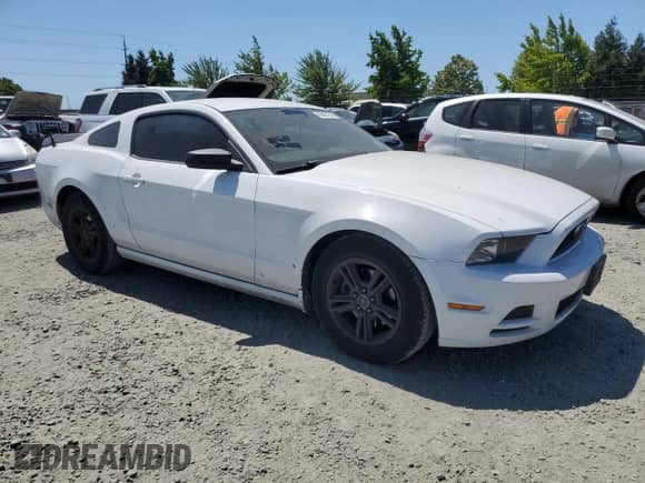 2014 Ford Mustang V6 with VIN 1ZVBP8AM0E5239768, listed as a Copart auction lot 65407285 with 195,341 mi miles and Salvage title. Bid and sale history available at DreamBid. Image 4.