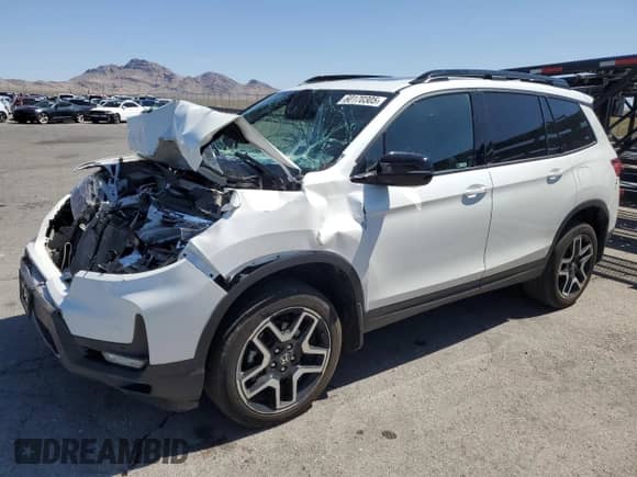 2022 Honda Passport Elite с VIN 5FNYF8H04NB018384, выставлен на аукционе Copart как лот 60170305 с пробегом 18 714 миль миль и Списание • Salvage title. История ставок и продаж доступна на DreamBid. Изображение 1.