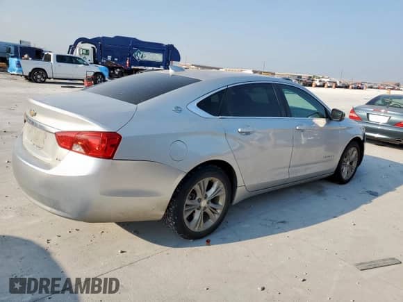 2015 Chevrolet Impala LS with VIN 2G11X5SL8F9179187, listed as a Copart auction lot 81594525 with 136,005 mi miles and Salvage title. Bid and sale history available at DreamBid. Image 3.