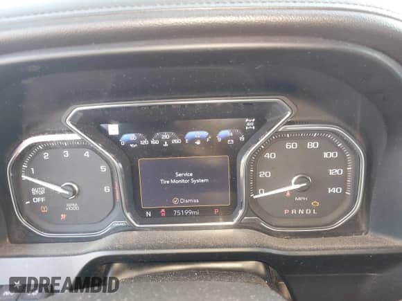 2019 GMC Sierra 1500 Denali z VIN 3GTU9FED7KG169405, wystawiony jako IAAI lot #43343060 z przebiegiem 75 199 mil mil oraz . Historia ofert i sprzedaży dostępna na DreamBid. Obrazek 7.