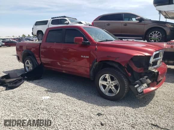 2009 Dodge 1500 SLT with VIN 1D3HV13TX9S787662, listed as a Copart auction lot 53885375 with 162,429 mi miles and Salvage title. Bid and sale history available at DreamBid. Image 4.