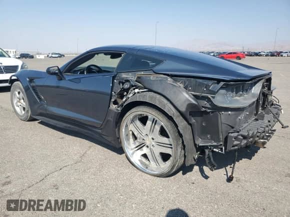 2019 Chevrolet Corvette Z06 3LZ with VIN 1G1YU2D66K5602899, listed as a Copart auction lot 70591644 with Not provided miles and Salvage title. Bid and sale history available at DreamBid. Image 2.