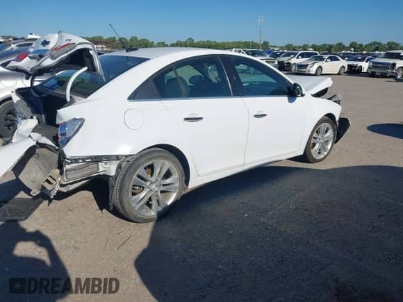2013 Chevrolet Cruze LTZ with VIN 1G1PG5SB0D7273130, listed as a IAAI auction lot 43093656 with Not provided miles and . Bid and sale history available at DreamBid. Image 4.