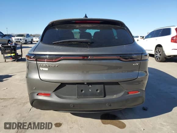 2024 Dodge Hornet GT with VIN ZACNDFAN9R3A34945, listed as a Copart auction lot 85044064 with 1,339 mi miles and Salvage title. Bid and sale history available at DreamBid. Image 6.