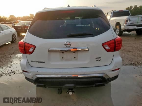 2018 Nissan Pathfinder SV with VIN 5N1DR2MMXJC647078, listed as a Copart auction lot 90591045 with 137,292 mi miles and Clean title. Bid and sale history available at DreamBid. Image 6.