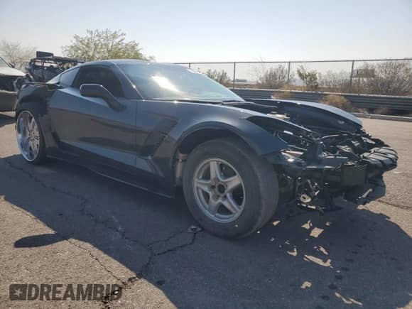 2019 Chevrolet Corvette Z06 3LZ with VIN 1G1YU2D66K5602899, listed as a Copart auction lot 70591644 with Not provided miles and Salvage title. Bid and sale history available at DreamBid. Image 4.