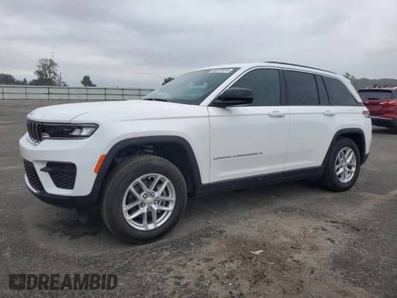 2025 Jeep Grand Cherokee Altitude with VIN 1C4RJHAG8SC273803, listed as a Copart auction lot 80373015 with 6,614 mi miles and Salvage title. Bid and sale history available at DreamBid. Image 1.