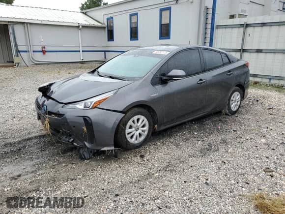 2020 Toyota Prius L Eco with VIN JTDKARFU5L3109304, listed as a Copart auction lot 83752175 with Not provided miles and Salvage title. Bid and sale history available at DreamBid. Image 1.