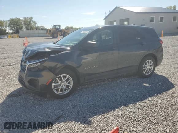 2022 Chevrolet Equinox LS с VIN 3GNAXSEV8NS226083, выставлен на аукционе Copart как лот 71008975 с пробегом 26 635 миль миль и Списание • Salvage title. История ставок и продаж доступна на DreamBid. Изображение 1.