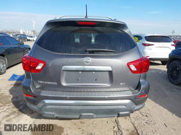 2017 Nissan Pathfinder SV with VIN 5N1DR2MN1HC621133, listed as a IAAI auction lot 41311239 with 107,851 mi miles and . Bid and sale history available at DreamBid. Image 16.