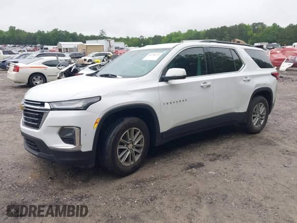 2023 Chevrolet Traverse LT Cloth z VIN 1GNERGKW2PJ325718, wystawiony jako IAAI lot #42370272 z przebiegiem 42 000 mil mil oraz . Historia ofert i sprzedaży dostępna na DreamBid. Obrazek 2.