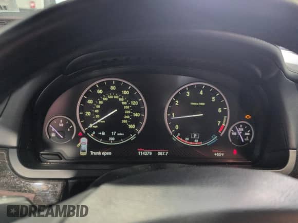 2012 BMW 7 Series with VIN WBAKX6C52CC197154, listed as a Copart auction lot 59897855 with 114,279 mi miles and Clean title. Bid and sale history available at DreamBid. Image 9.