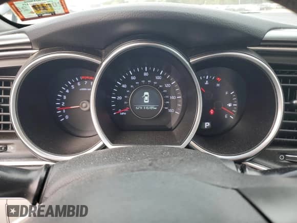 2014 Kia Optima LX with VIN 5XXGM4A79EG316136, listed as a Copart auction lot 80244535 with 116,189 mi miles and Salvage title. Bid and sale history available at DreamBid. Image 9.