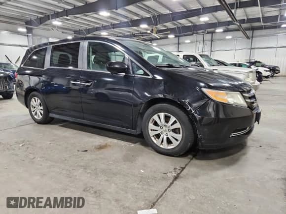 2015 Honda Odyssey EX z VIN 5FNRL5H49FB026707, wystawiony jako Copart lot #71675425 z przebiegiem 184 895 mil mil oraz Szkoda całkowita • Salvage title. Historia ofert i sprzedaży dostępna na DreamBid. Obrazek 4.