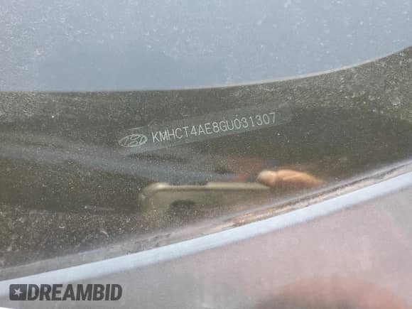 2016 Hyundai Accent SE with VIN KMHCT4AE8GU031307, listed as a Copart auction lot 81273745 with 162,248 mi miles and Salvage title. Bid and sale history available at DreamBid. Image 12.