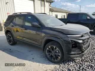 2025 Chevrolet Equinox AWD RS z VIN 3GNAXTEG8SL216053, wystawiony jako Copart lot #80368105 z przebiegiem 9 382 mil mil oraz Szkoda całkowita • Salvage title. Historia ofert i sprzedaży dostępna na DreamBid. Obrazek 4.