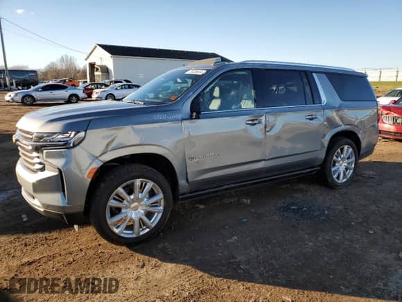 2024 Chevrolet Suburban High Country с VIN 1GNSKGKL3RR156553, выставлен на аукционе Copart как лот 78226654 с пробегом 21 558 миль миль и Списание • Salvage title. История ставок и продаж доступна на DreamBid. Изображение 1.