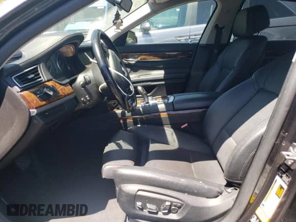 2013 BMW 7 Series 740Li xDrive with VIN WBAYF4C55DDE23588, listed as a Copart auction lot 57968395 with 53,166 mi miles and Salvage title. Bid and sale history available at DreamBid. Image 7.