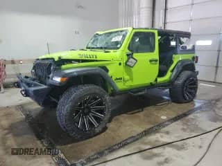 2021 Jeep Wrangler Unlimited Sport S с VIN 1C4HJXDNXMW819955, выставлен на аукционе Copart как лот 53641845 с пробегом 27 298 миль миль и Списание • Salvage title. История ставок и продаж доступна на DreamBid. Изображение 1.