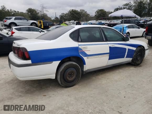 2005 Chevrolet Impala Police Police with VIN 2G1WF55K659313642, listed as a Copart auction lot 46034475 with Not provided miles and Salvage title. Bid and sale history available at DreamBid. Image 3.