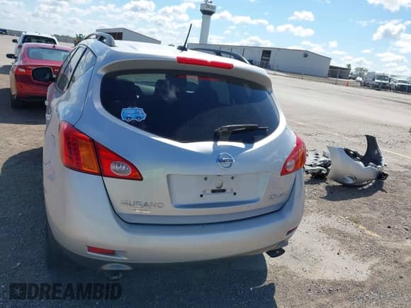 2009 Nissan Murano LE with VIN JN8AZ18W49W160860, listed as a IAAI auction lot 43058396 with 180,250 mi miles and . Bid and sale history available at DreamBid. Image 16.