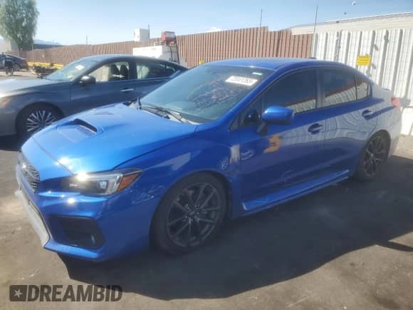 2018 Subaru WRX Limited with VIN JF1VA1F69J9818222, listed as a Copart auction lot 72041265 with 76,075 mi miles and Salvage title. Bid and sale history available at DreamBid. Image 1.