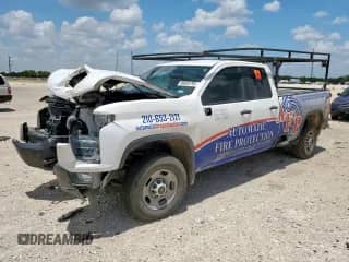 2022 Chevrolet Silverado 2500HD Work Truck with VIN 1GC5WLE72NF351833, listed as a Copart auction lot 71293685 with 86,514 mi miles and Salvage title. Bid and sale history available at DreamBid. Image 1.