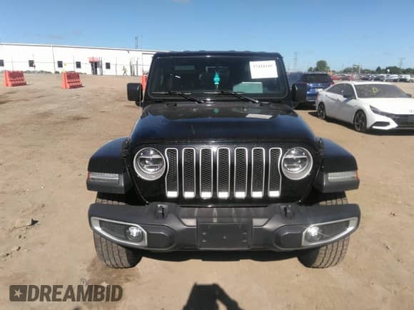 2021 Jeep Wrangler Unlimited Sahara with VIN 1C4HJXEG4MW506447, listed as a IAAI auction lot 37418105 with 38,973 mi miles and . Bid and sale history available at DreamBid. Image 6.