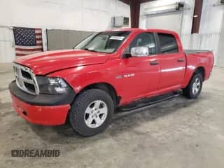 2009 Dodge 1500 Laramie with VIN 1D3HV13T19J505933, listed as a Copart auction lot 62055554 with 166,857 mi miles and Salvage title. Bid and sale history available at DreamBid. Image 1.