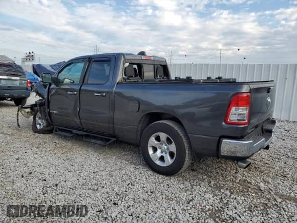 2019 Ram 1500 Big Horn with VIN 1C6SRFBT4KN656966, listed as a Copart auction lot 67743365 with Not provided miles and Salvage title. Bid and sale history available at DreamBid. Image 2.