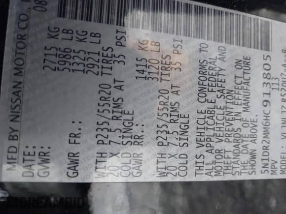 2017 Nissan Pathfinder SL z VIN 5N1DR2MM6HC913805, wystawiony jako IAAI lot #41240815 z przebiegiem 119 230 mil mil oraz . Historia ofert i sprzedaży dostępna na DreamBid. Obrazek 9.